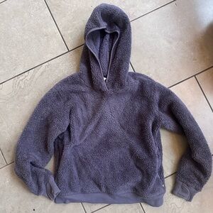 Athleta Plush Purple Hooded Sweatshirt